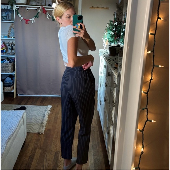 Target a new say stretch pin striped high waisted trousers - Picture 13 of 15